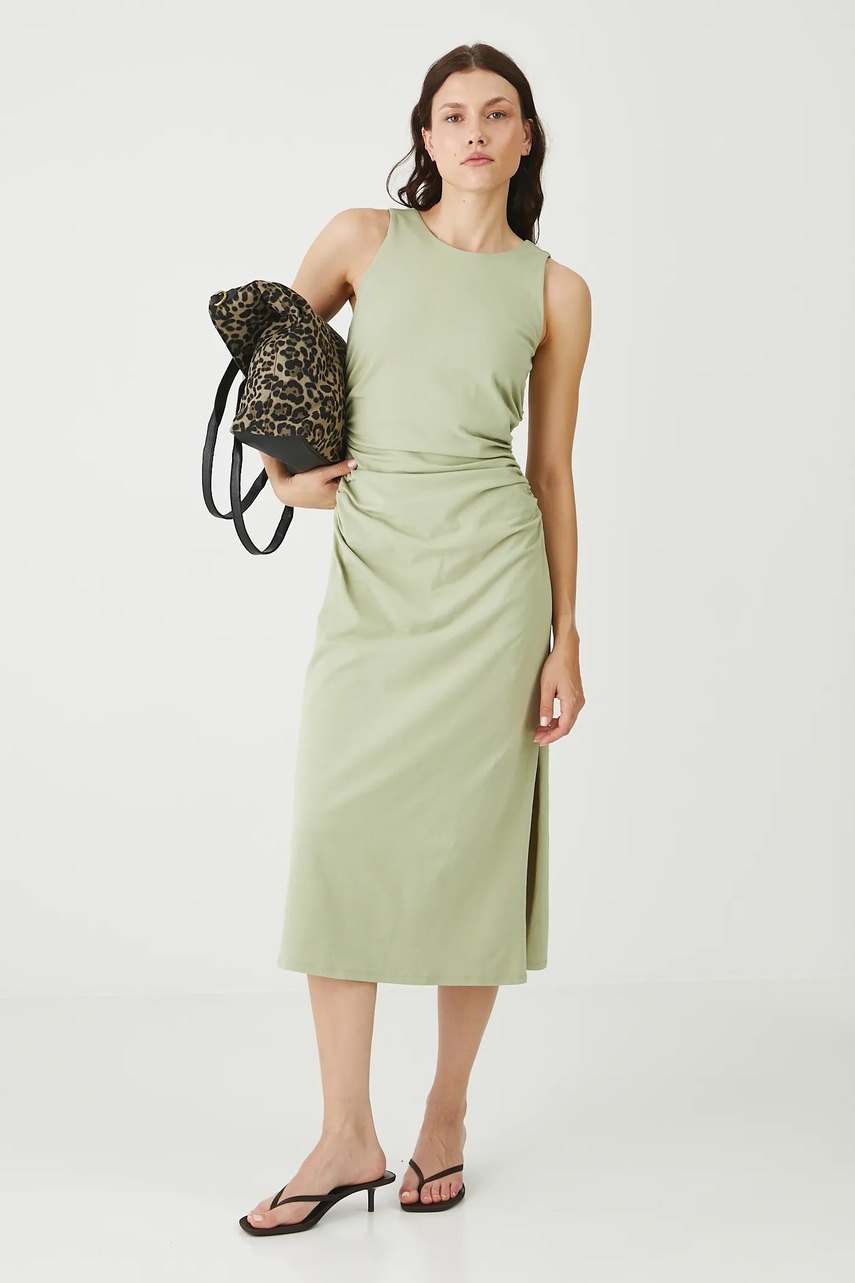 Платье Medicine цвет зелёный midi облегающее