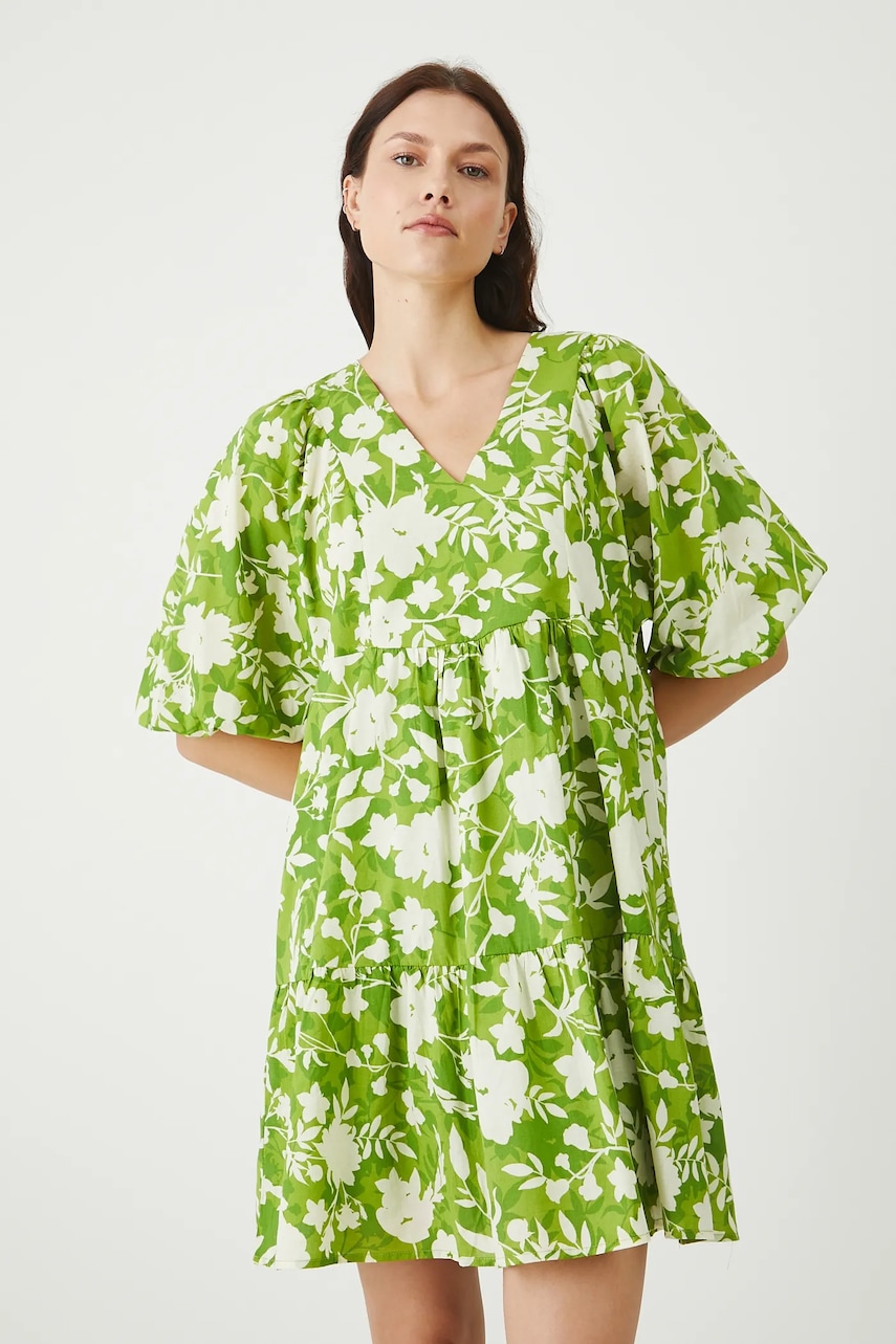 Medicine rochie culoarea verde, mini, oversize