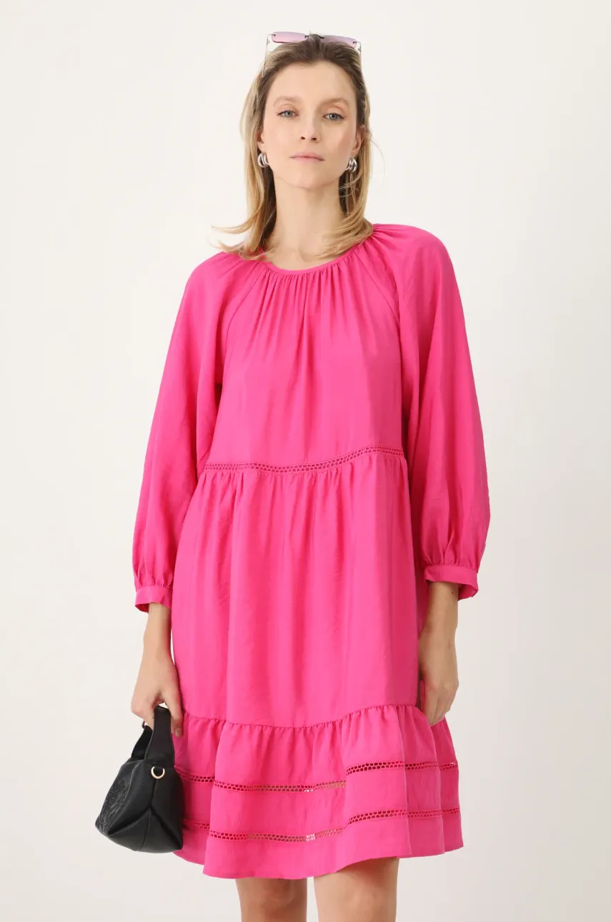 Medicine rochie culoarea roz, mini, oversize