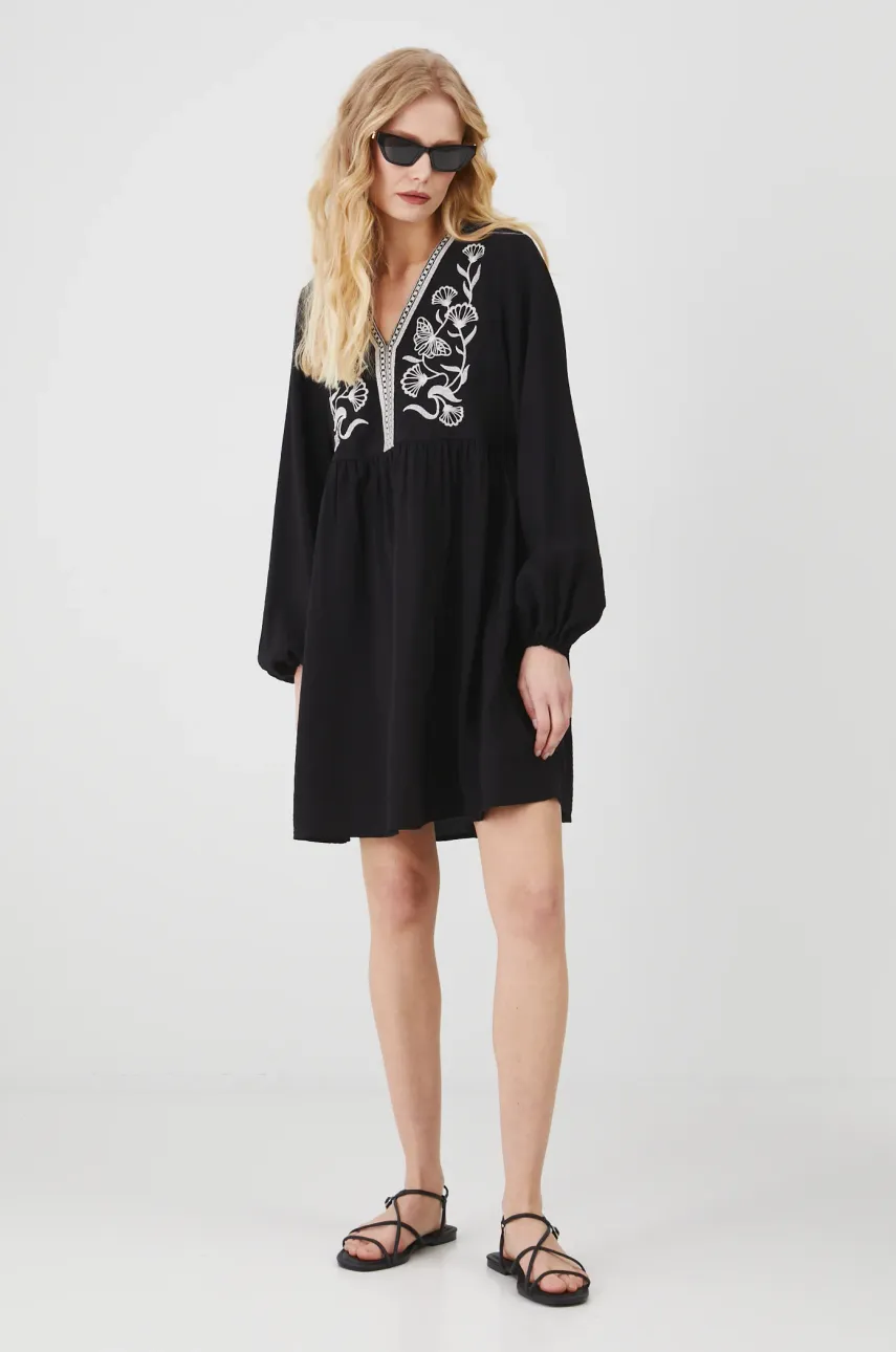 Сукня Medicine колір чорний mini oversize