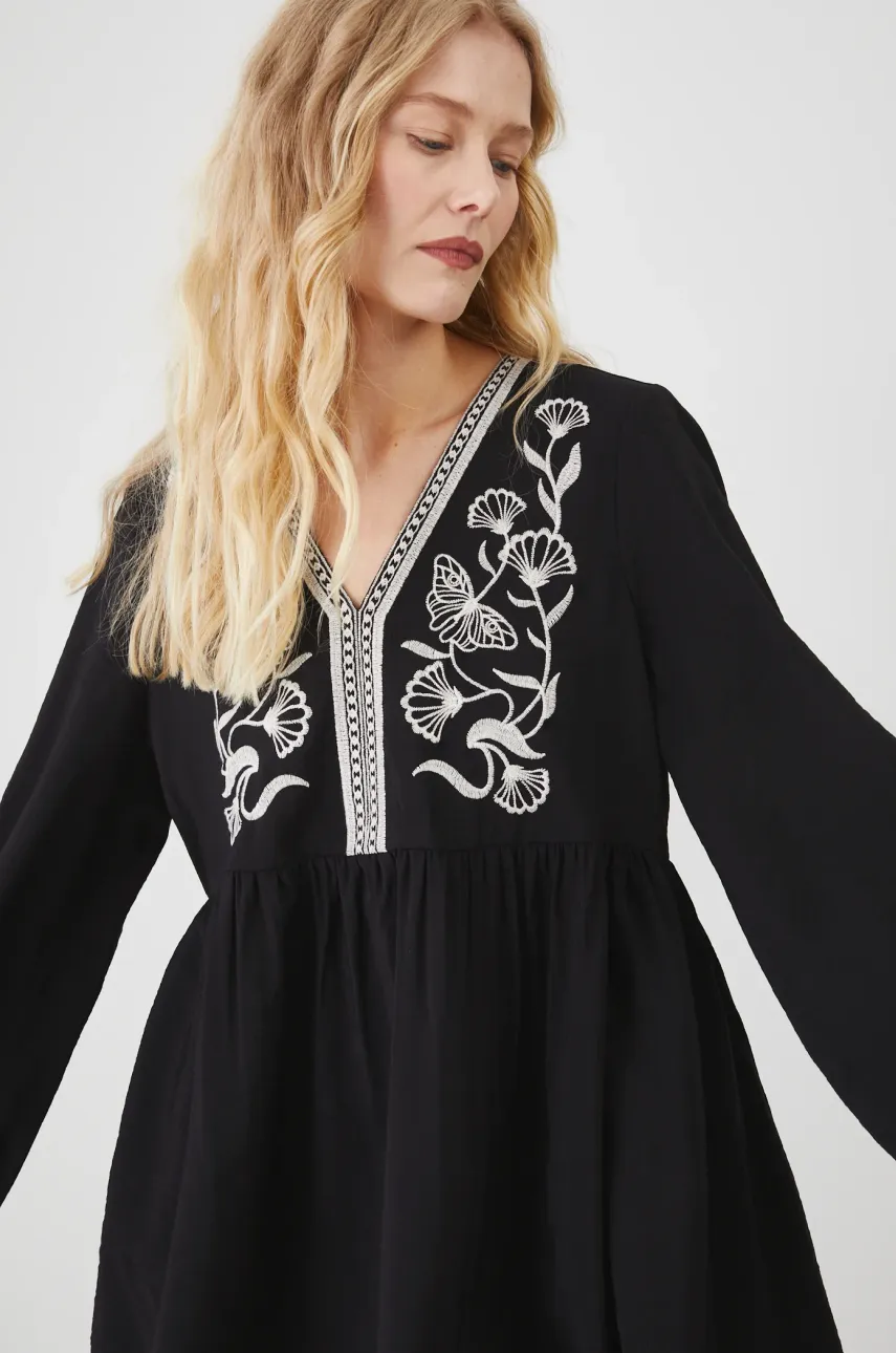 Сукня Medicine колір чорний mini oversize