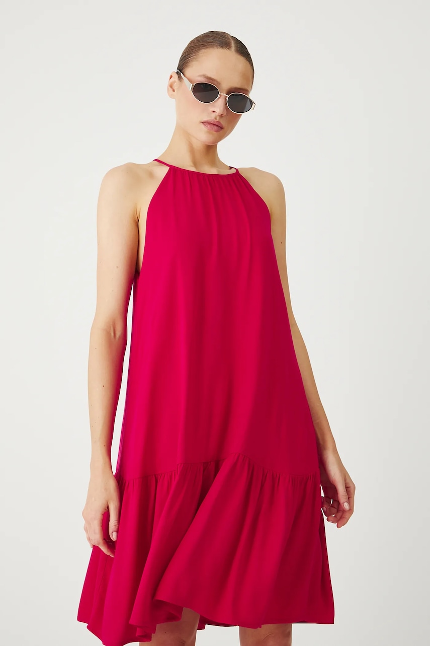 Medicine rochie culoarea rosu, mini, oversize