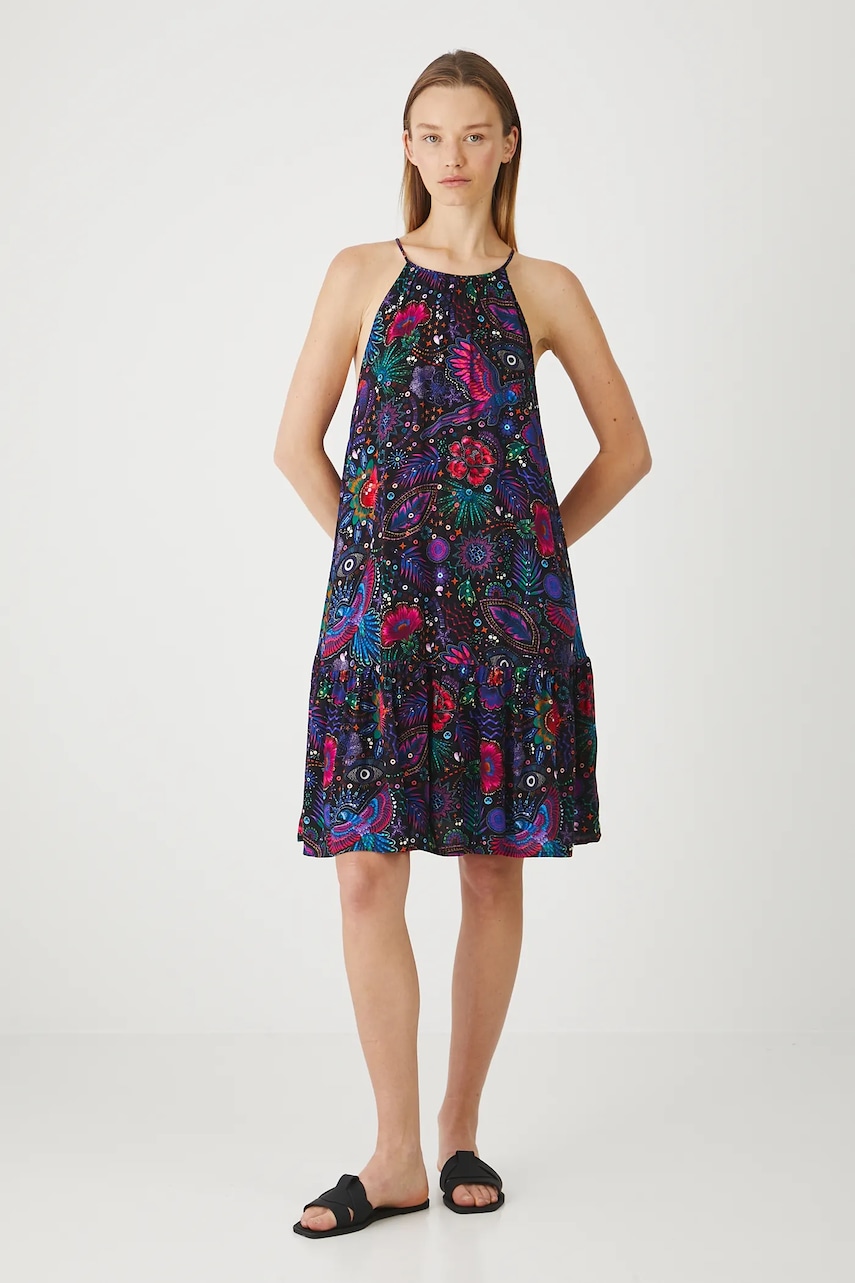 Сукня Medicine колір чорний mini oversize
