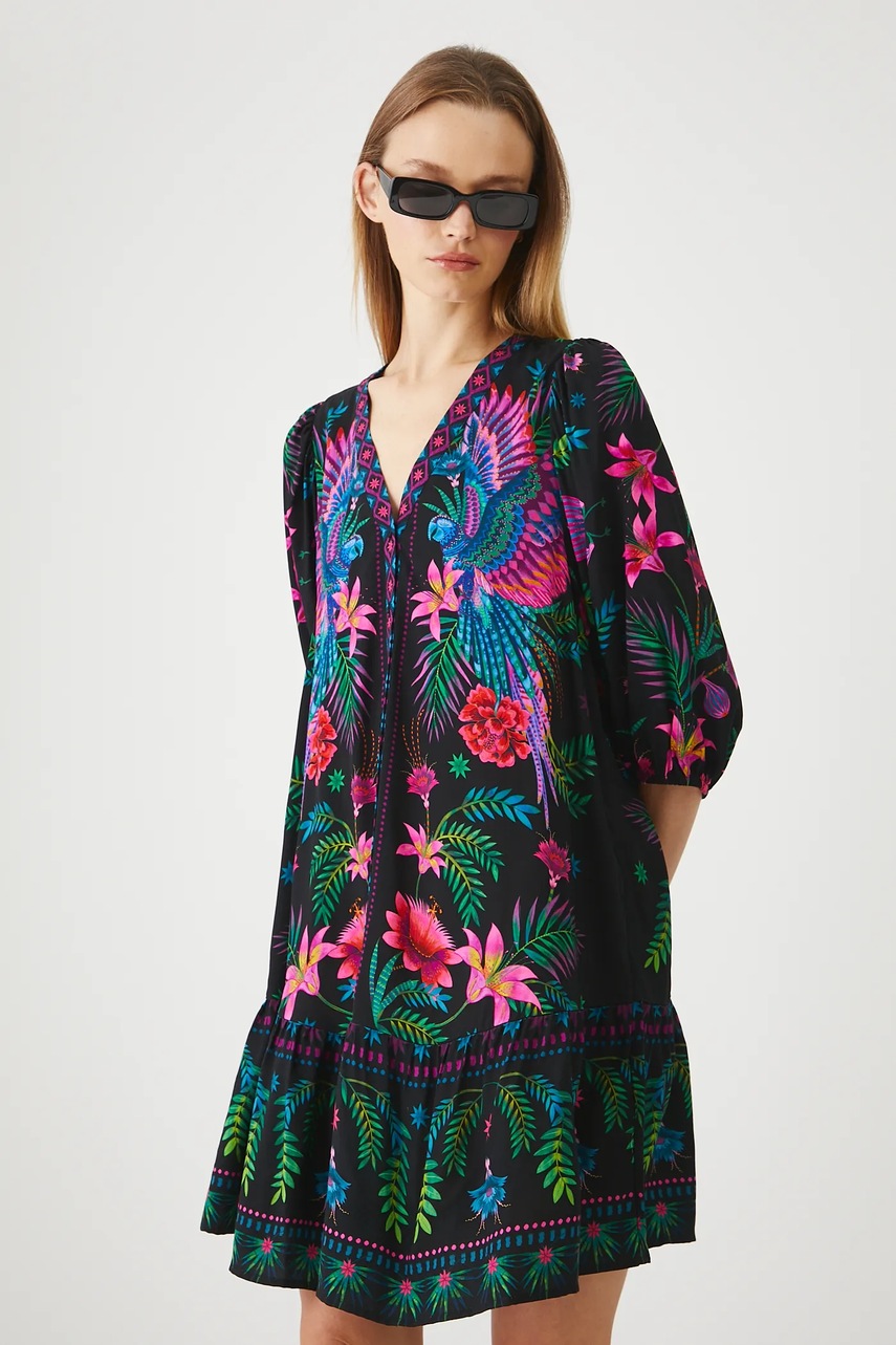 Платье Medicine цвет чёрный mini oversize