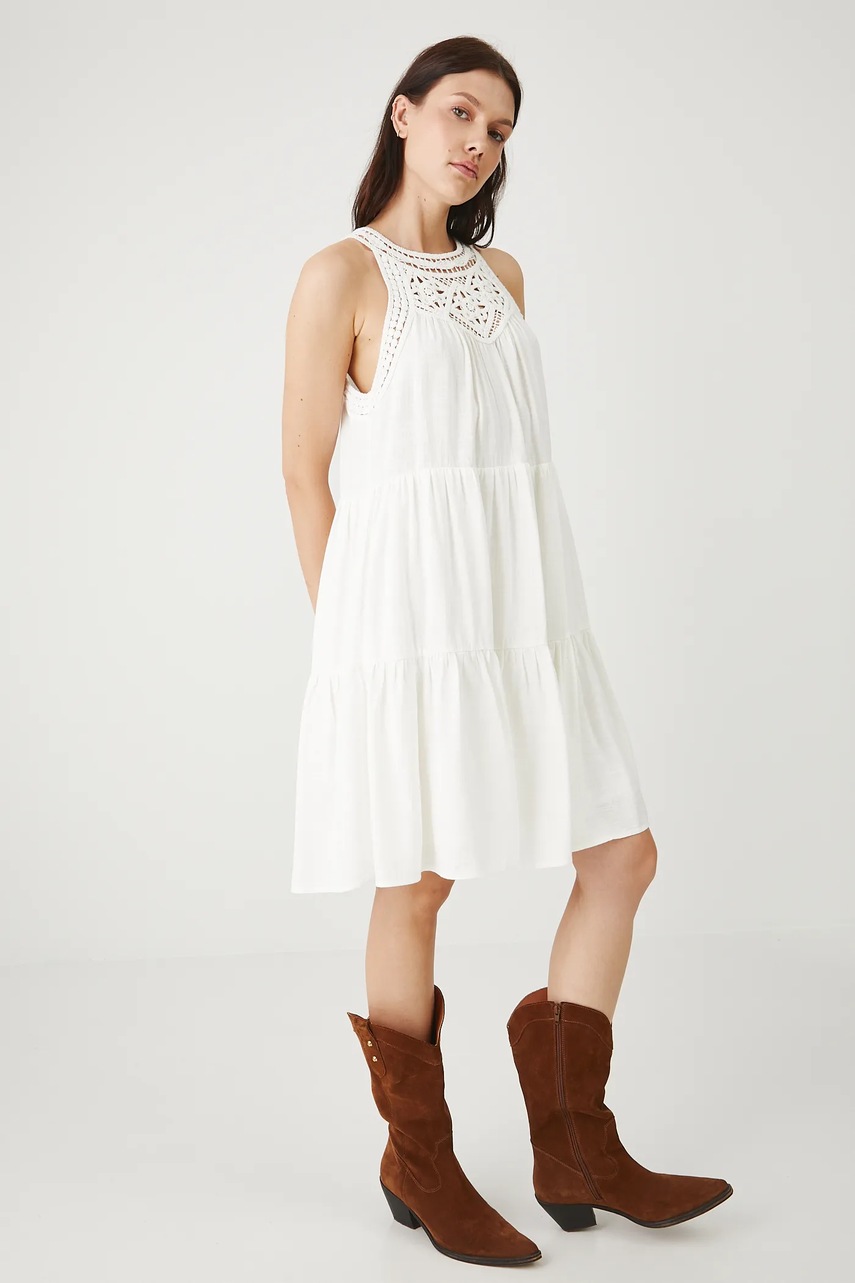 Сукня з домішкою льону Medicine колір бежевий mini oversize