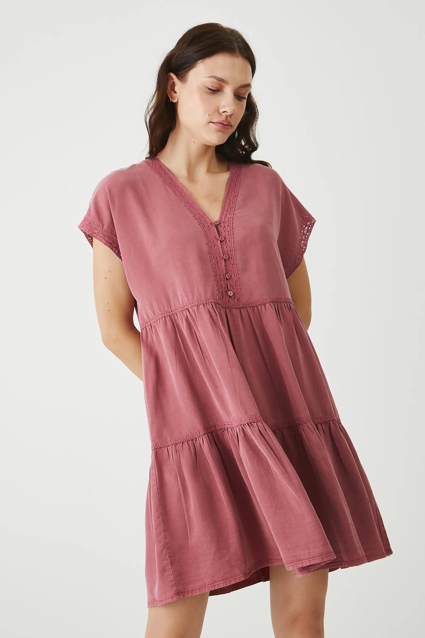 Платье Medicine цвет розовый mini oversize