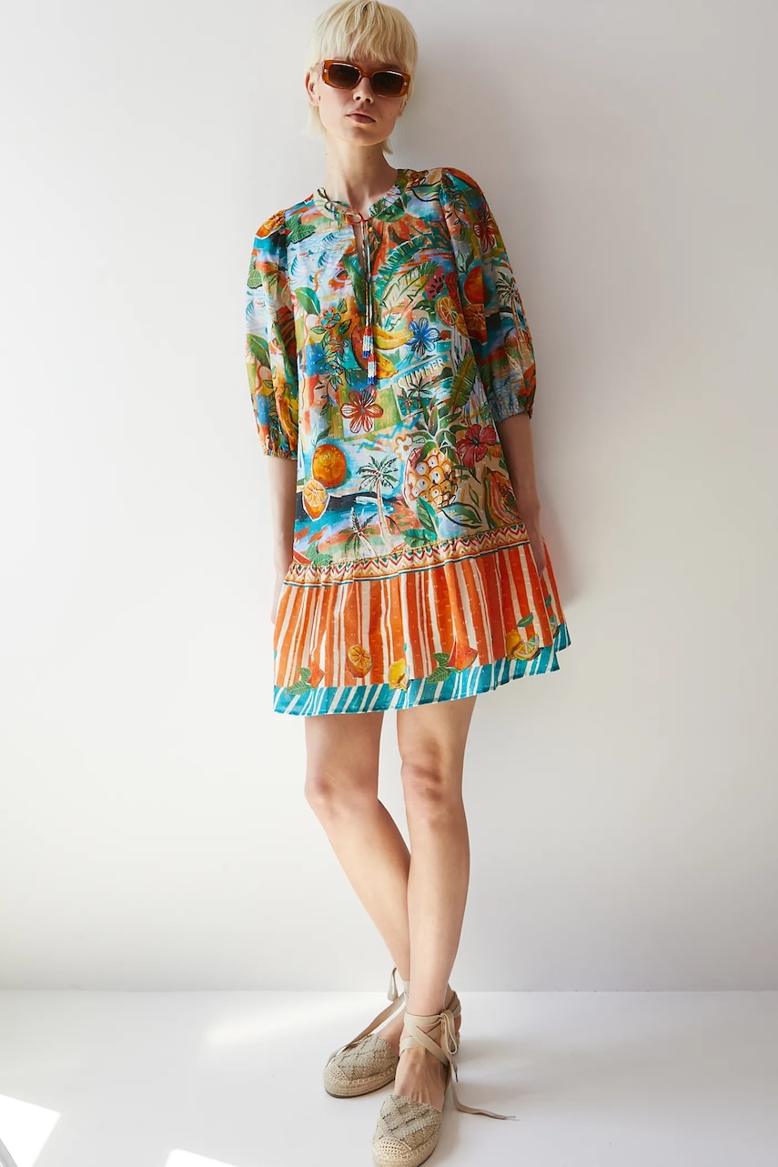 Medicine rochie din bumbac mini, oversize