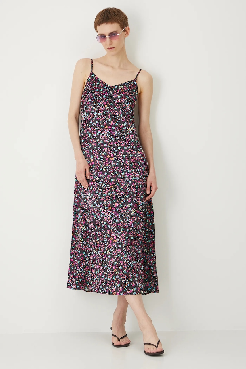 Medicine rochie culoare negru midi evazat