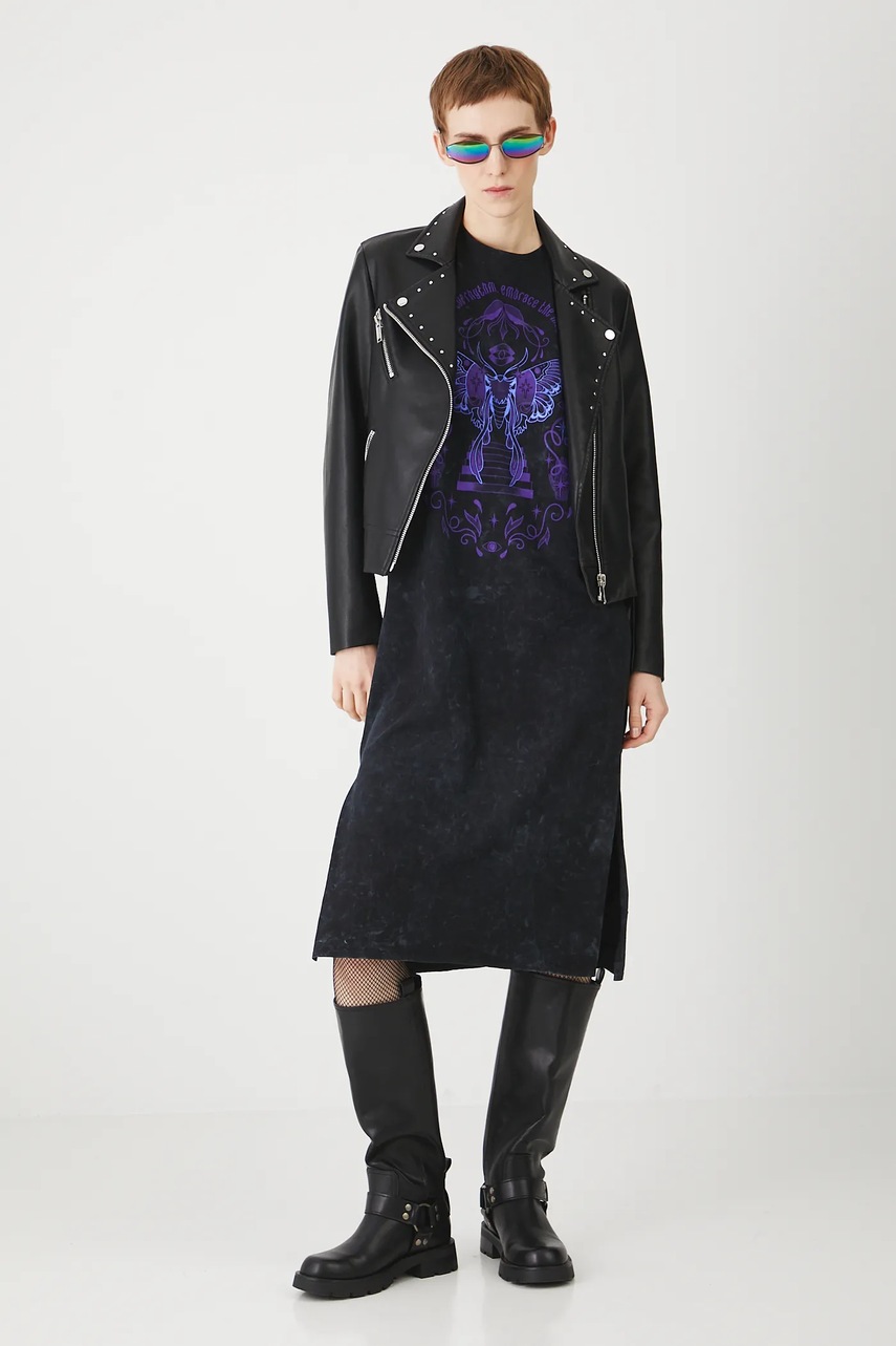 Платье Medicine цвет чёрный midi прямая