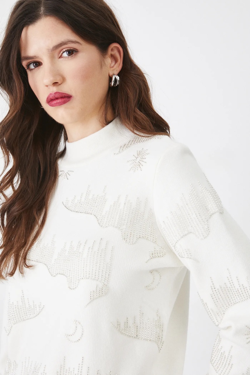 Medicine pulover femei, culoarea bej, light, cu turtleneck