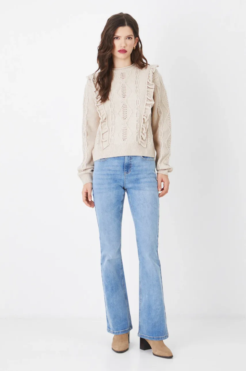 Свитер Medicine женский цвет бежевый Свитер Medicine женский цвет бежевый