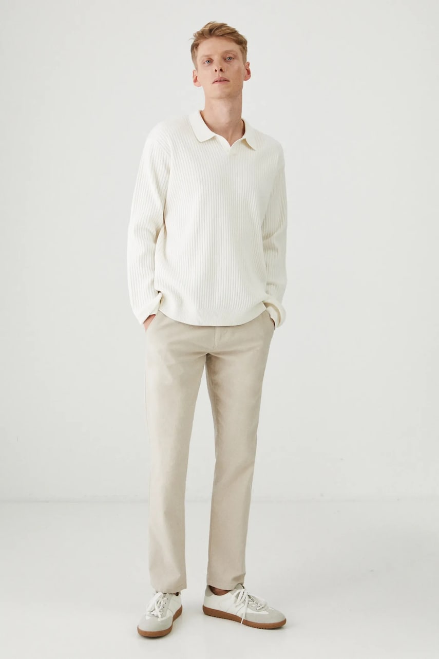 Medicine pulover culoarea bej