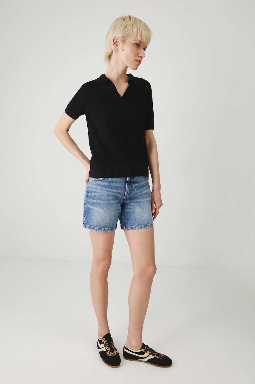 Medicine pantaloni scurti jeans neted, medium waist