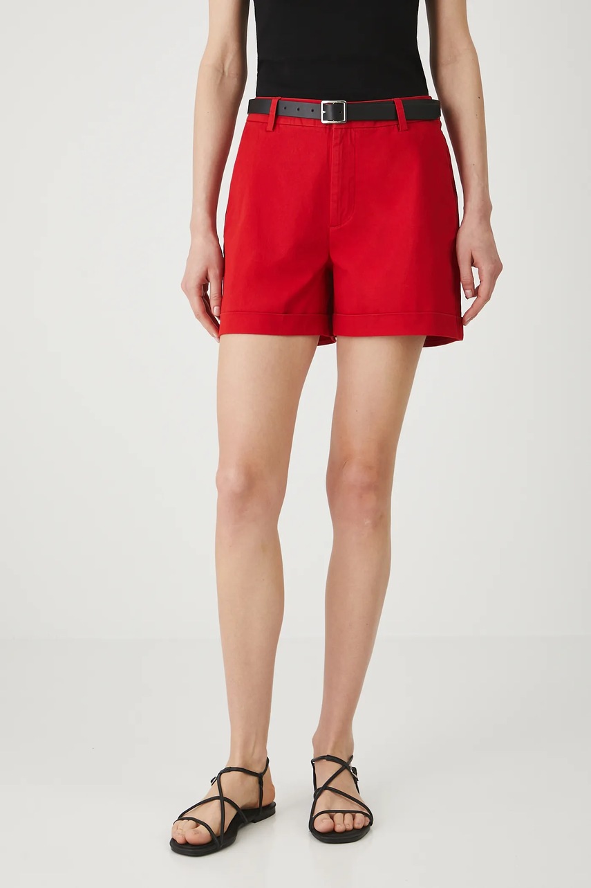 Шорты Medicine цвет красный однотонная средняя посадка