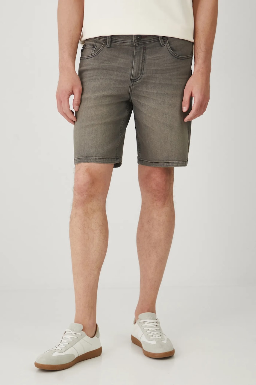 Medicine pantaloni scurti jeans culoarea negru