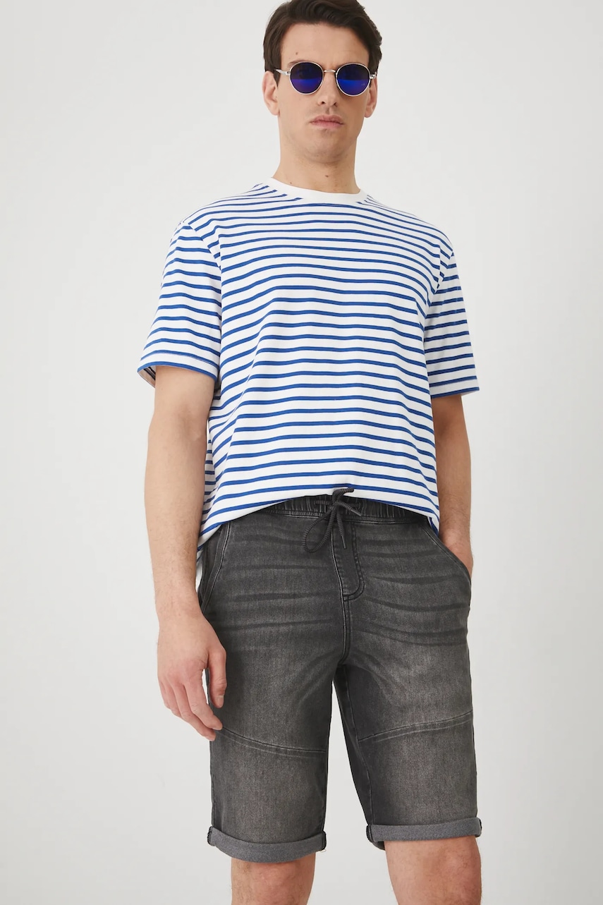 Medicine pantaloni scurti barbati, culoarea negru