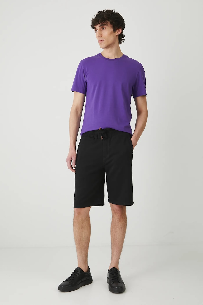 Medicine pantaloni scurti barbati, culoarea negru