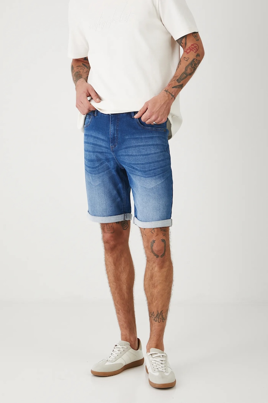 Medicine pantaloni scurti jeans barbati