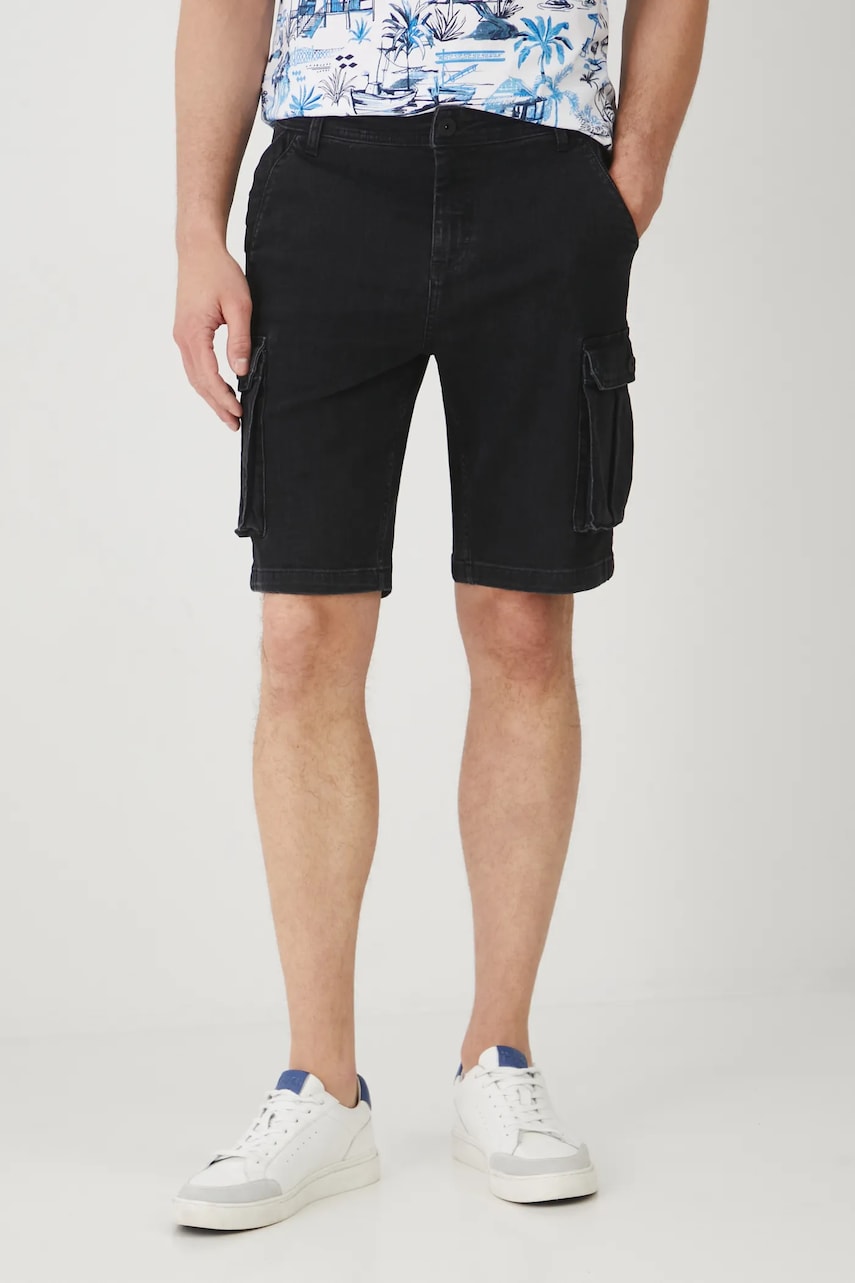 Medicine pantaloni scurti jeans barbati, culoarea negru Medicine pantaloni scurti jeans barbati, culoarea negru