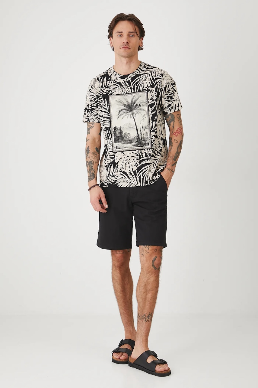 Medicine pantaloni scurti culoarea negru