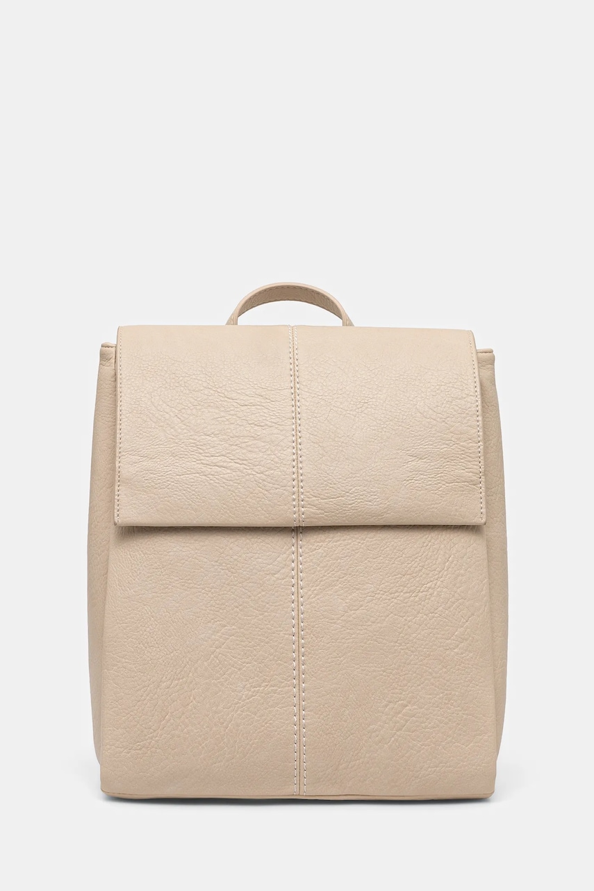 Medicine rucsac femei, culoarea bej, mare, neted