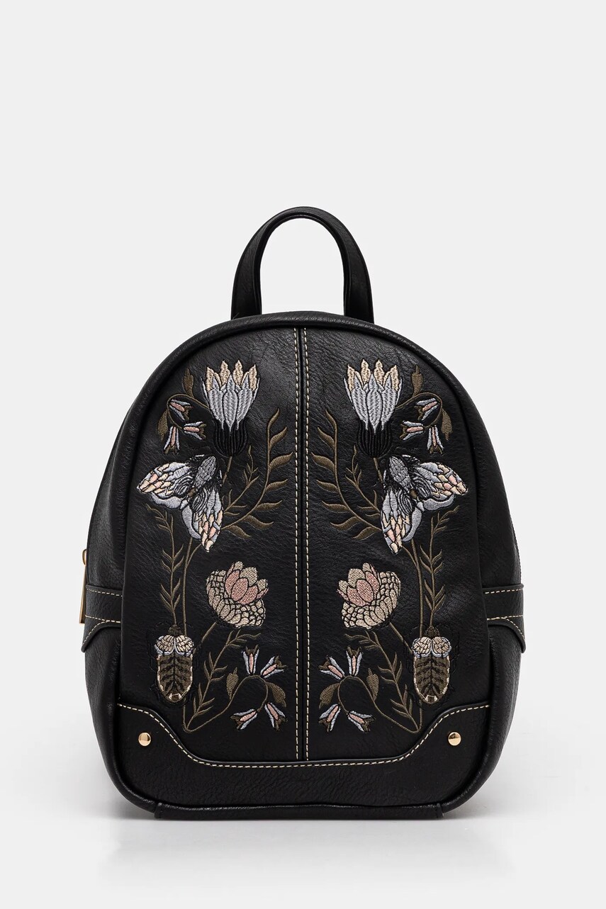 Medicine rucsac femei, culoarea negru, mic, cu imprimeu