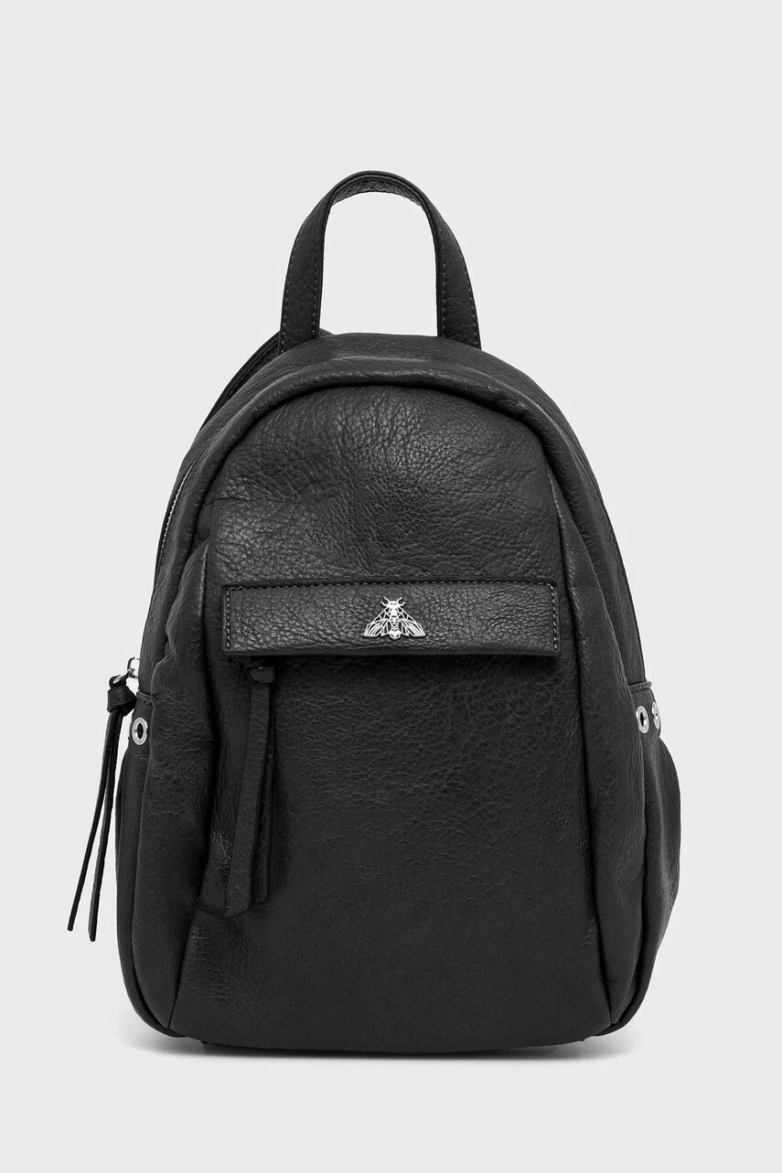 Medicine rucsac femei, culoarea negru, mic, neted