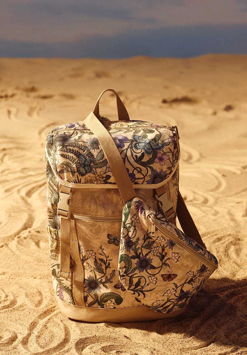 Medicine rucsac din bumbac culoarea bej, mare, modelator