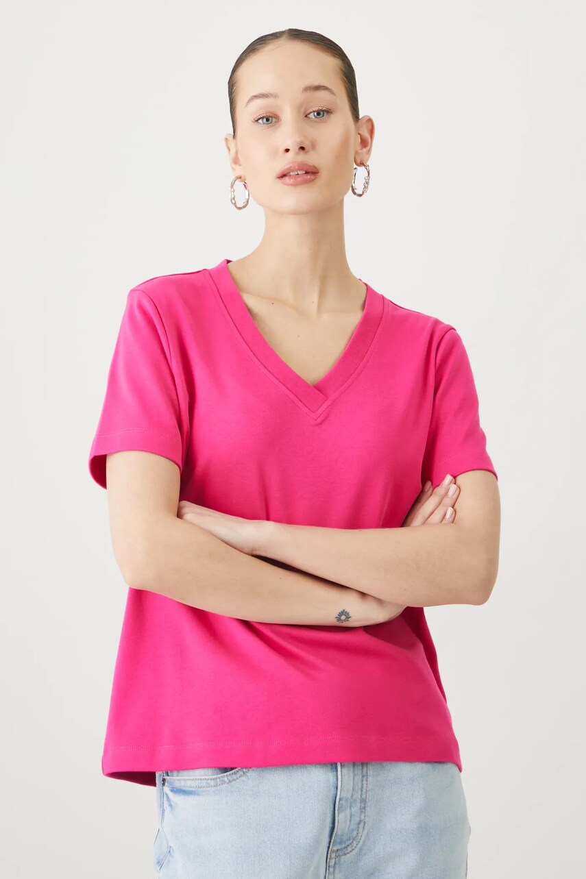 Medicine tricou din bumbac femei, culoarea roz