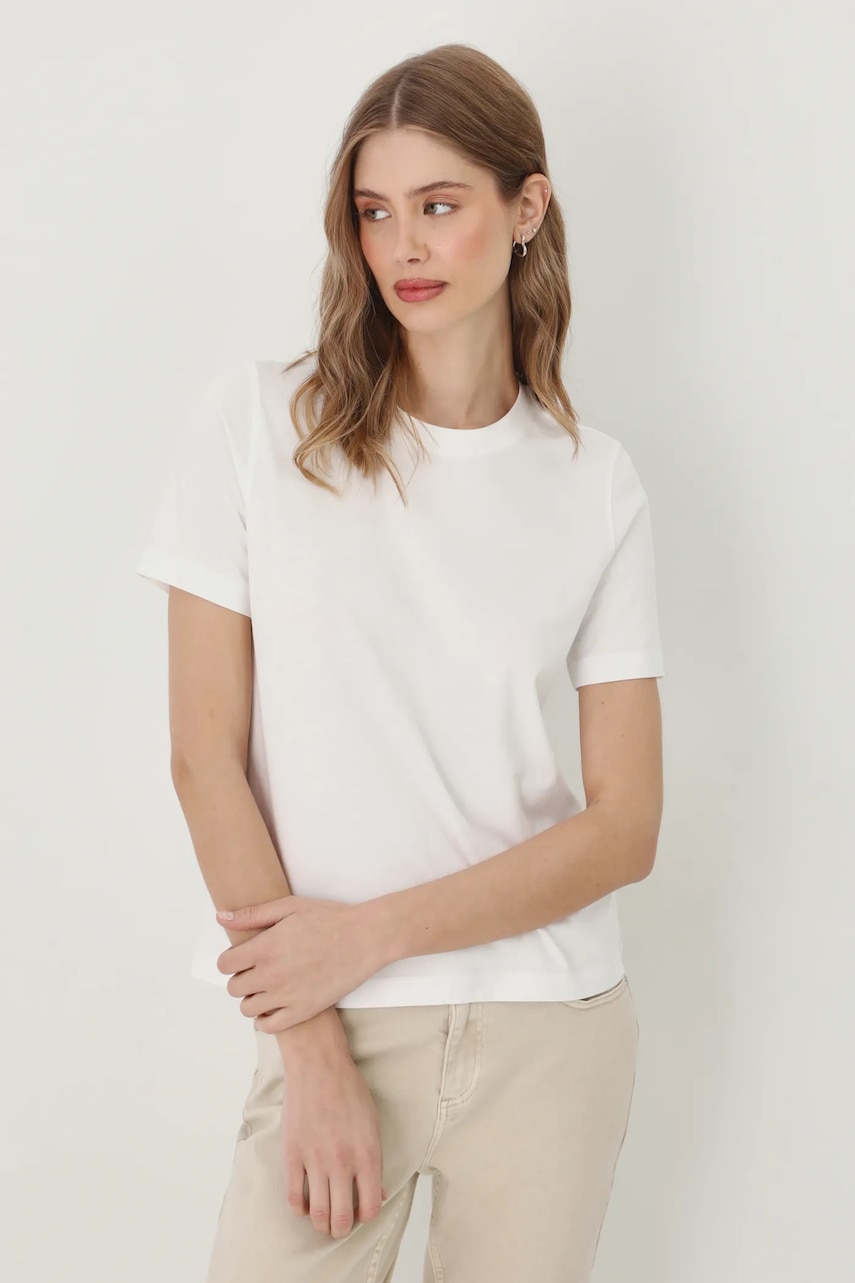Medicine tricou din bumbac culoarea alb