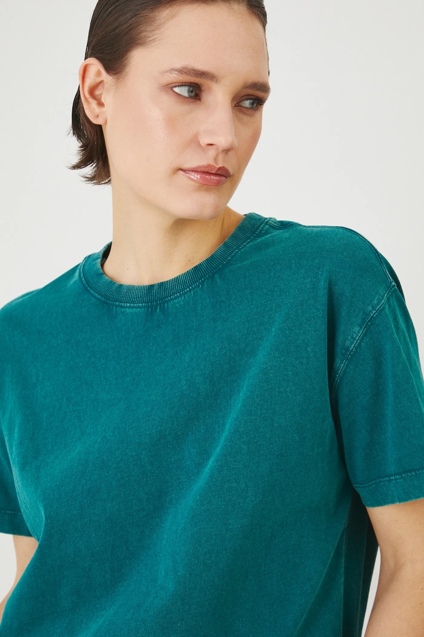 Medicine tricou din bumbac femei, culoarea verde