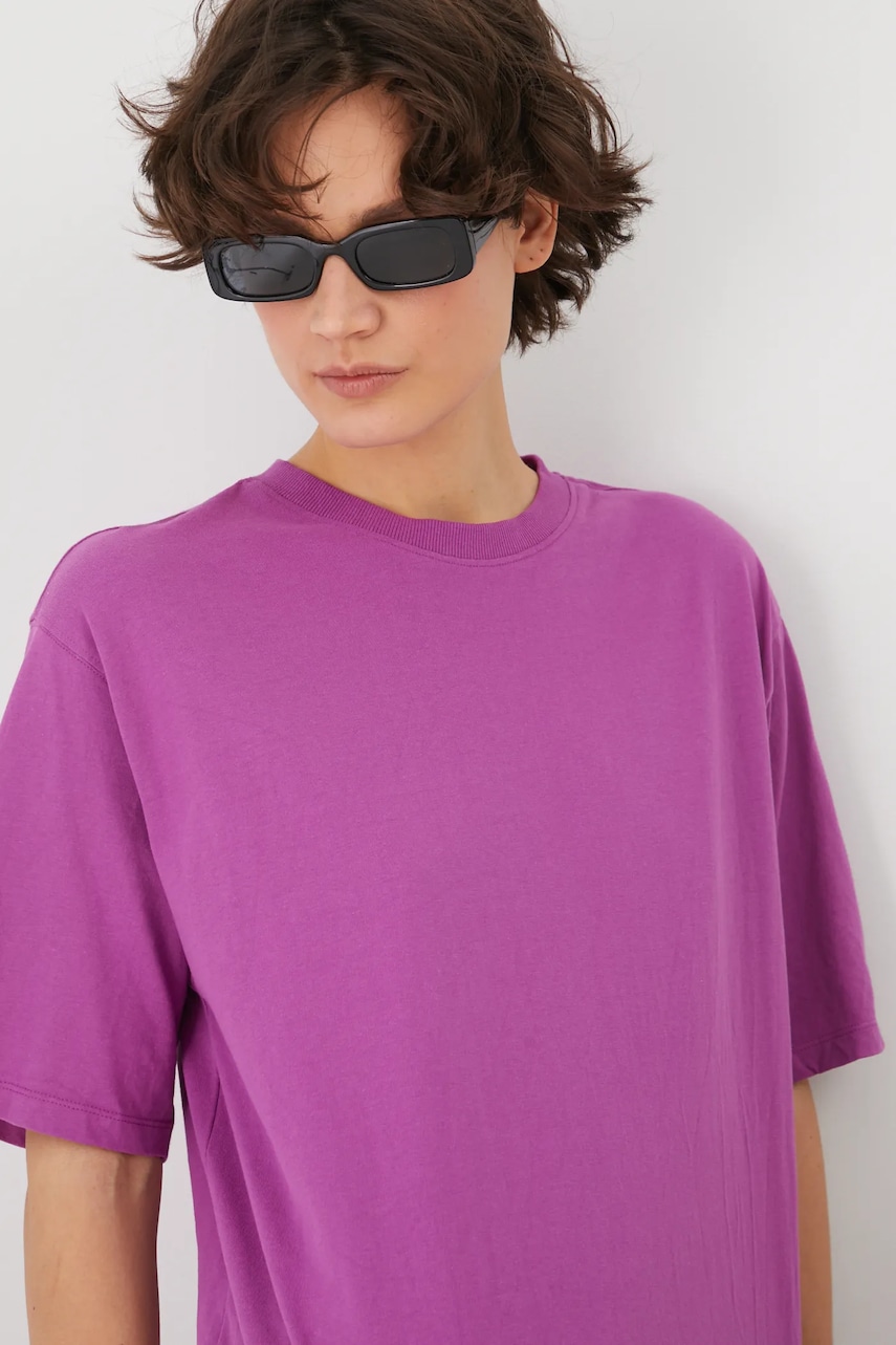 Medicine tricou din bumbac culoarea violet