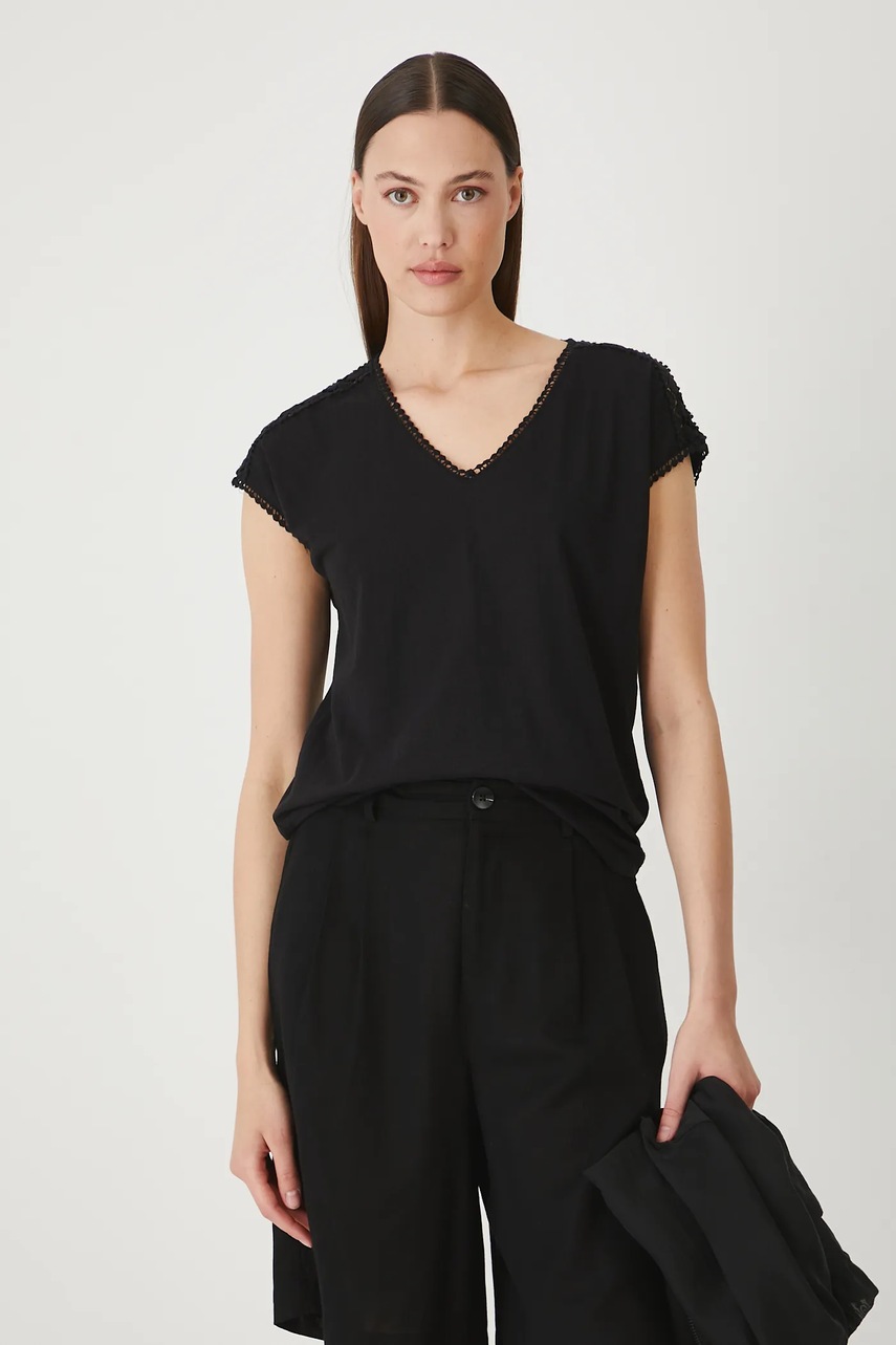 Хлопковая футболка Medicine цвет чёрный