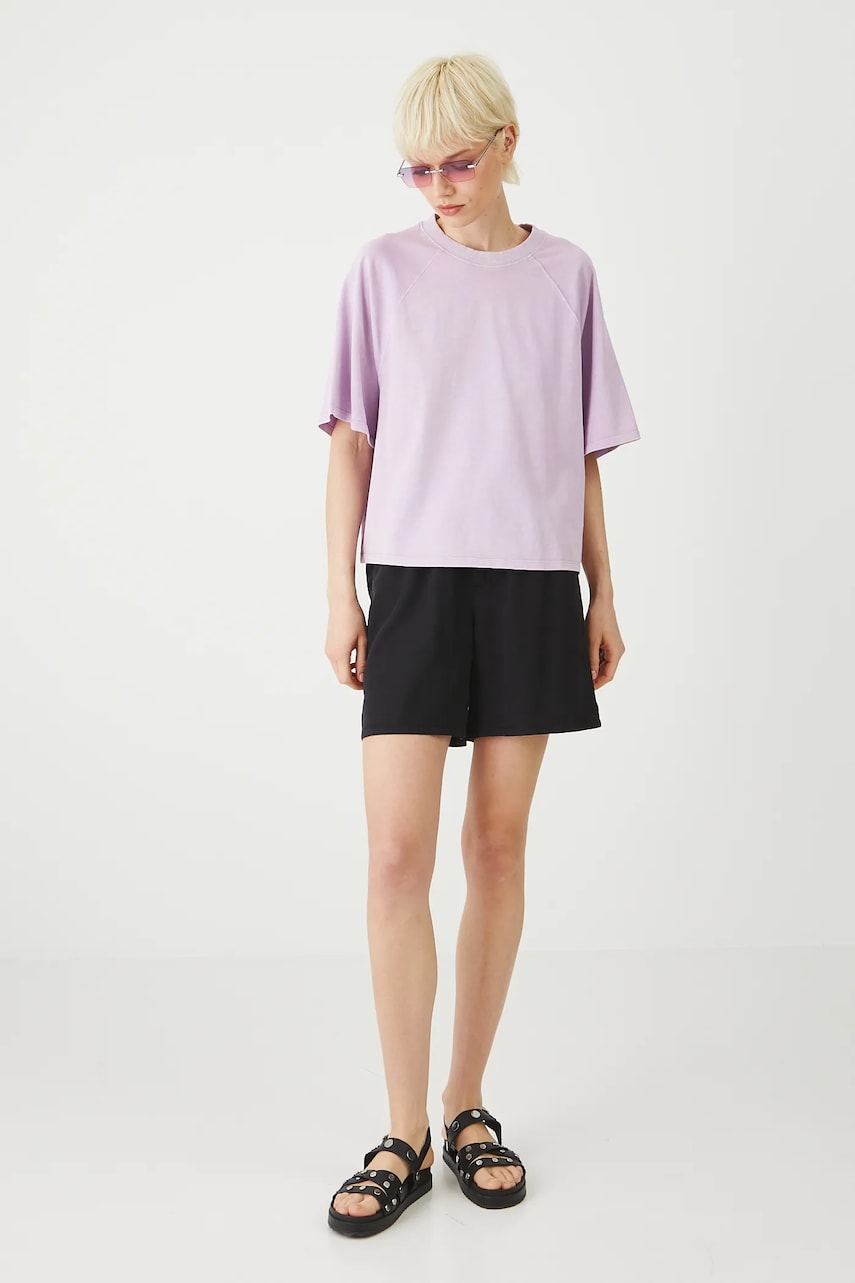 Medicine tricou din bumbac culoarea violet