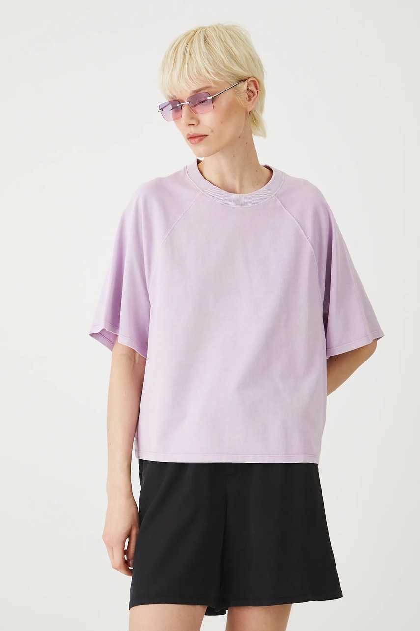 Хлопковая футболка Medicine цвет фиолетовый