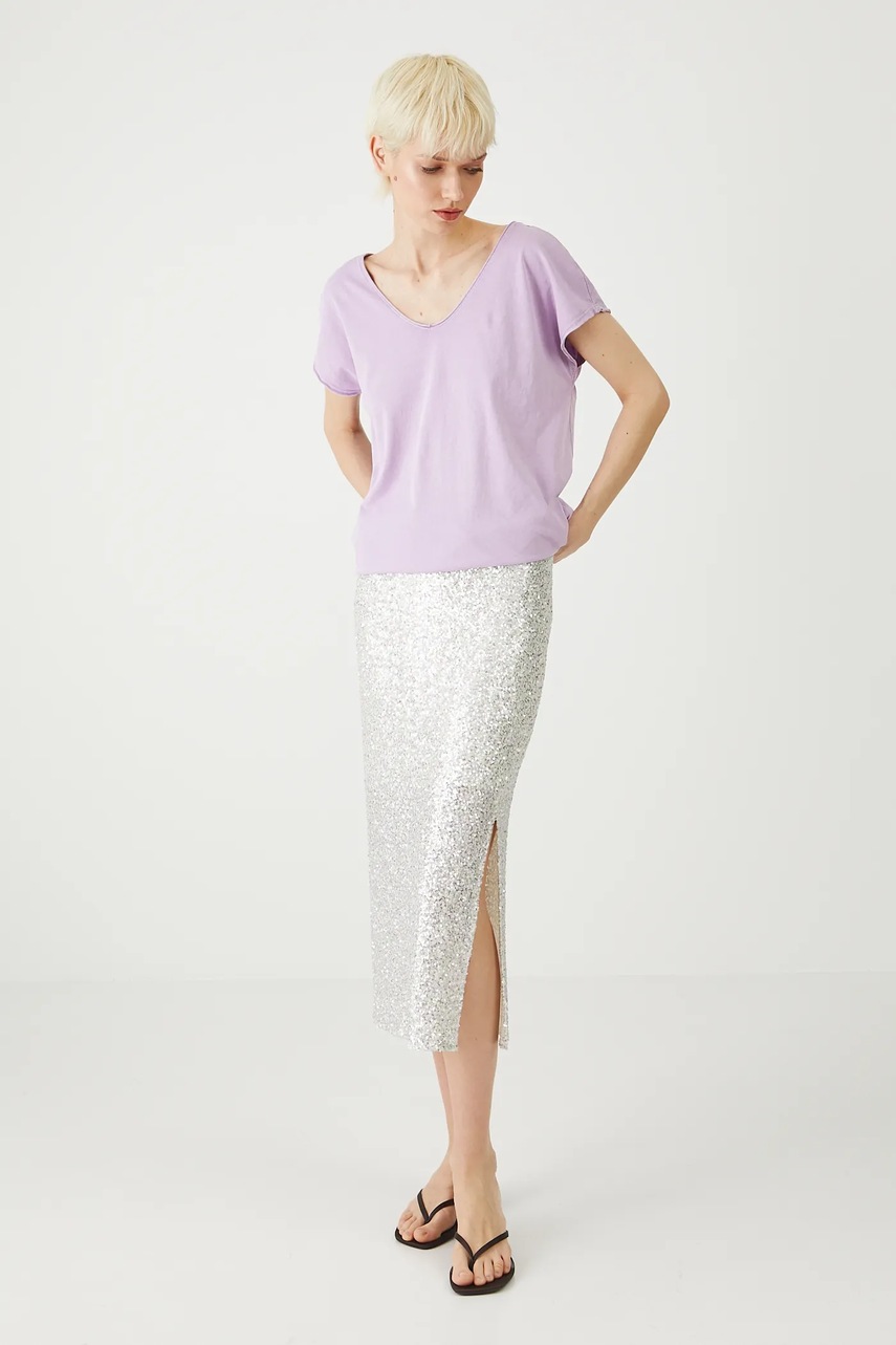 Хлопковая футболка Medicine цвет фиолетовый