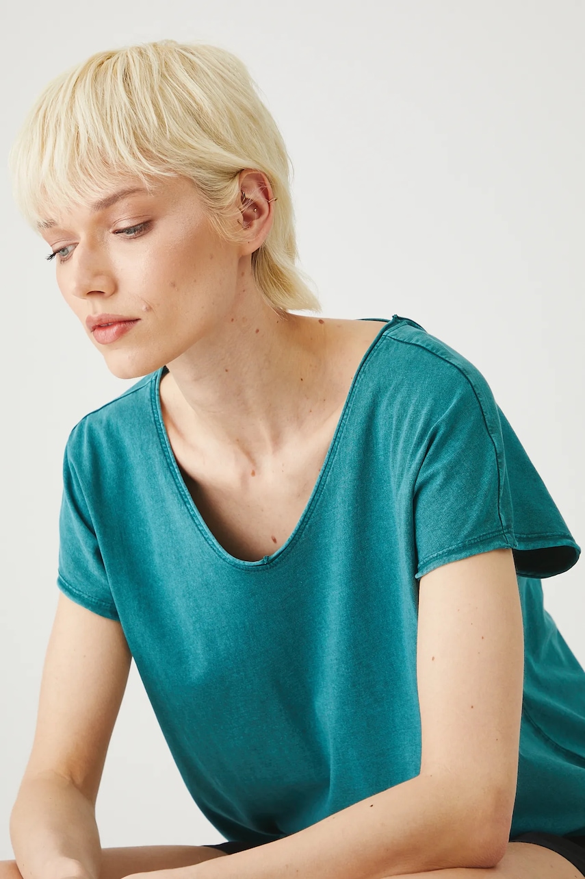 Medicine tricou din bumbac culoarea verde