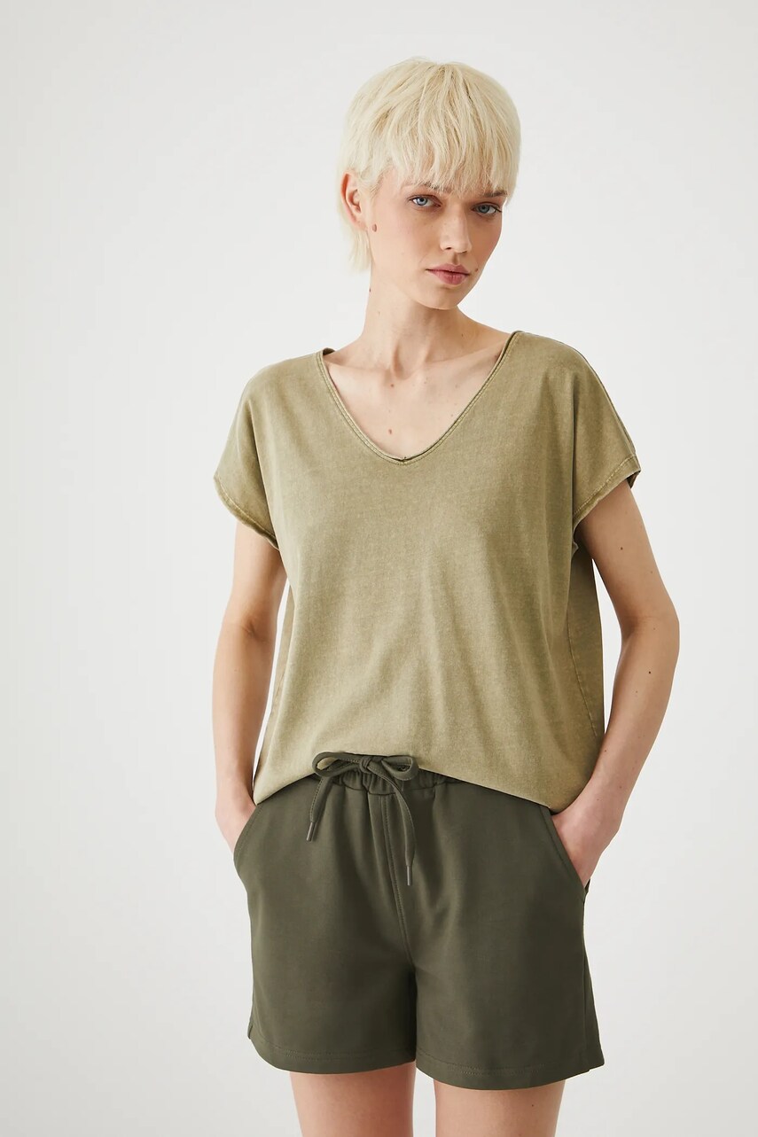 Medicine tricou din bumbac culoarea verde
