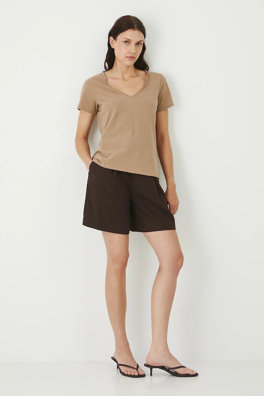 Medicine tricou din bumbac culoarea bej