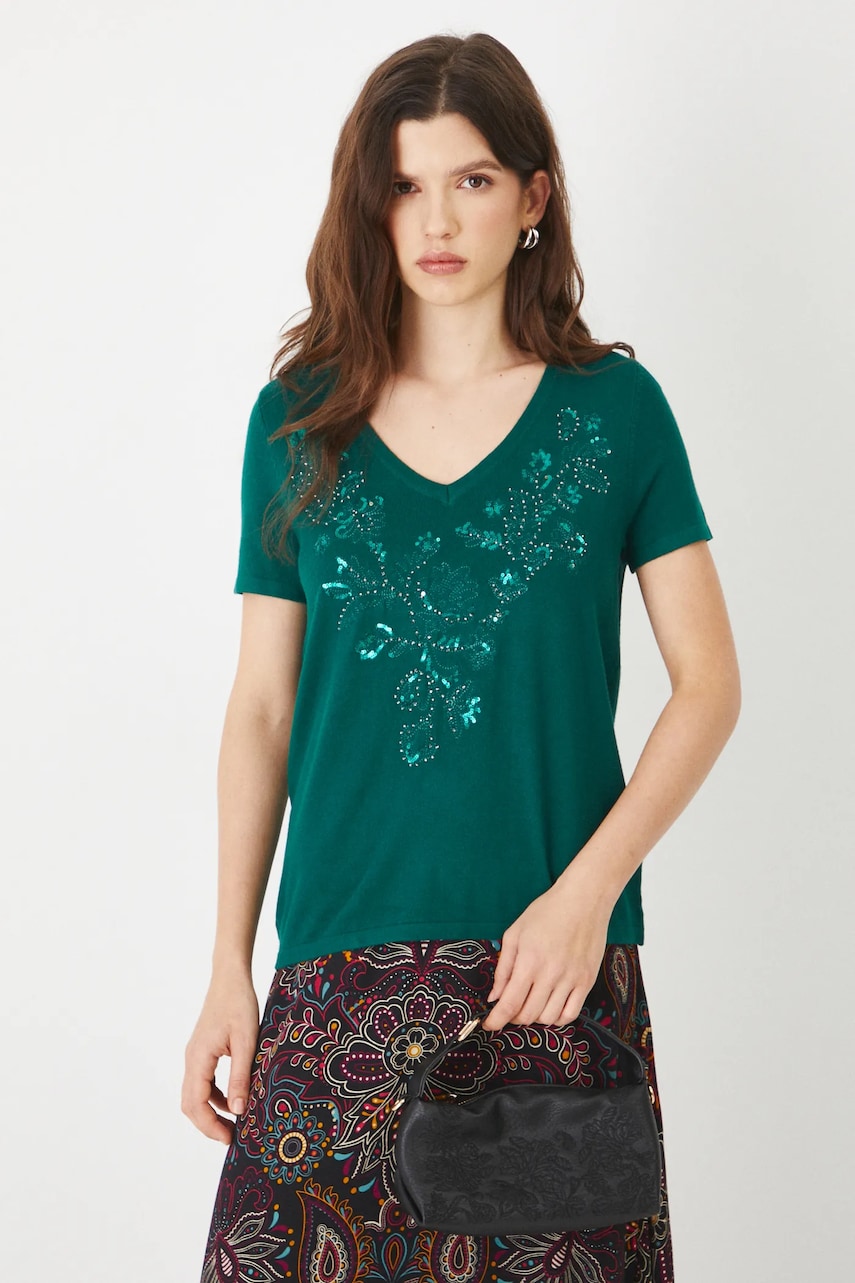 Medicine tricou femei, culoarea verde