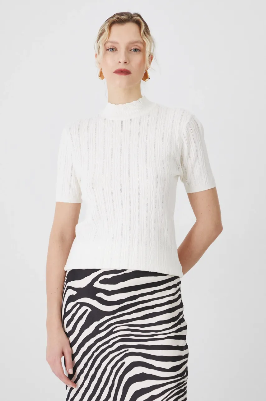 Medicine tricou culoarea bej, cu turtleneck