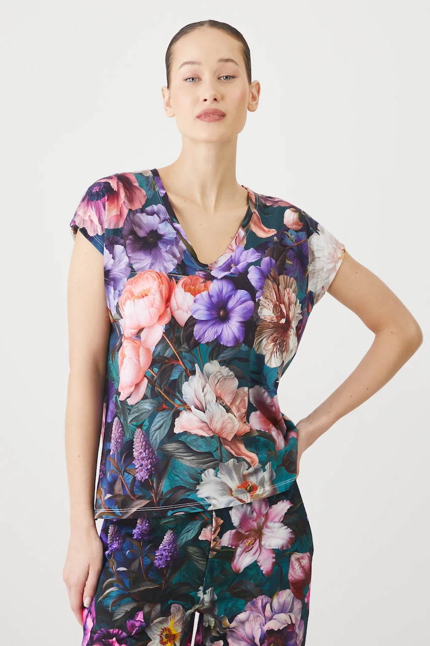 Medicine tricou din bumbac culoarea turcoaz
