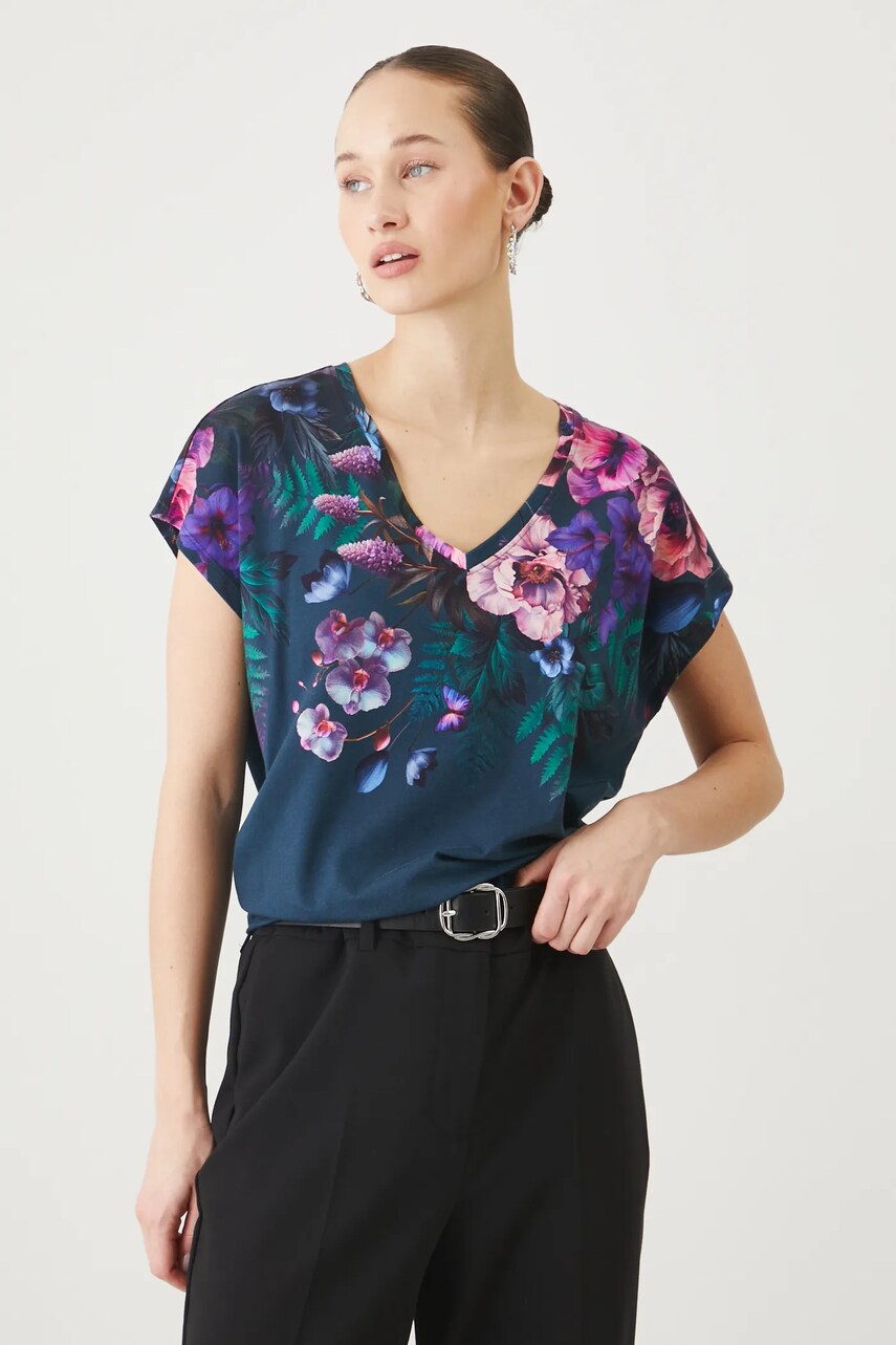 Medicine tricou femei, culoarea turcoaz