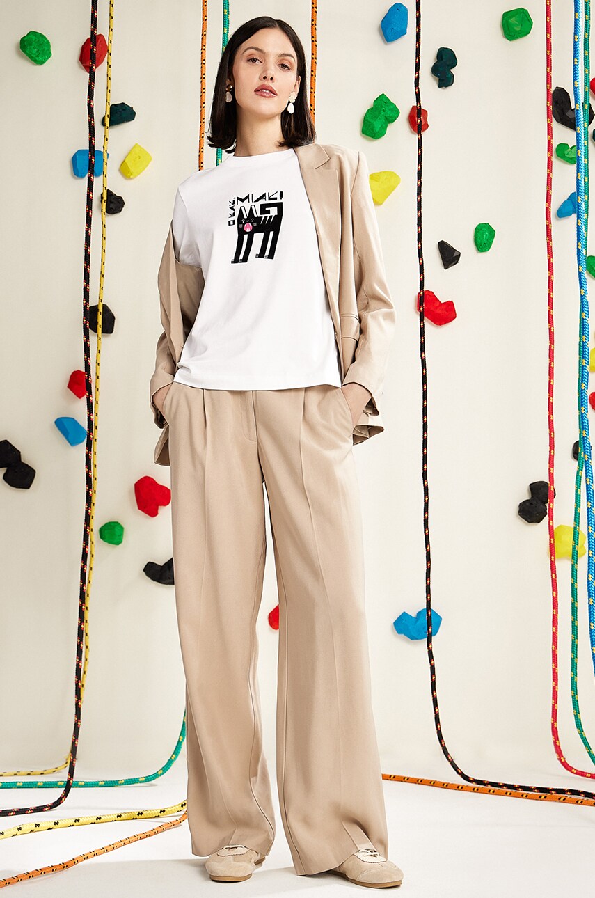 Medicine tricou femei, culoarea alb