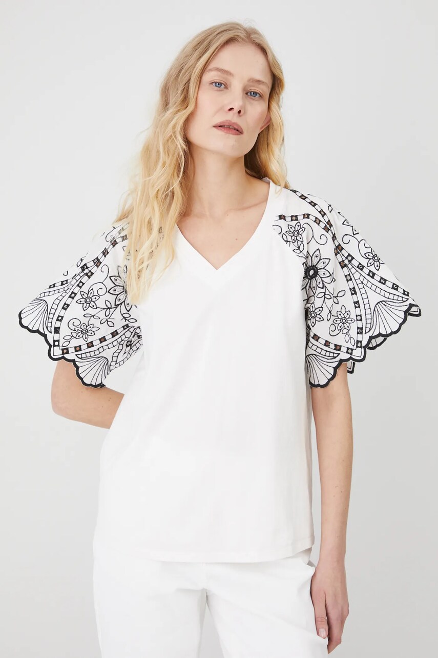 Medicine tricou femei, culoarea bej