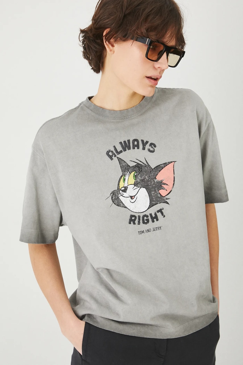Medicine tricou din bumbac femei, culoarea gri Medicine tricou din bumbac femei, culoarea gri