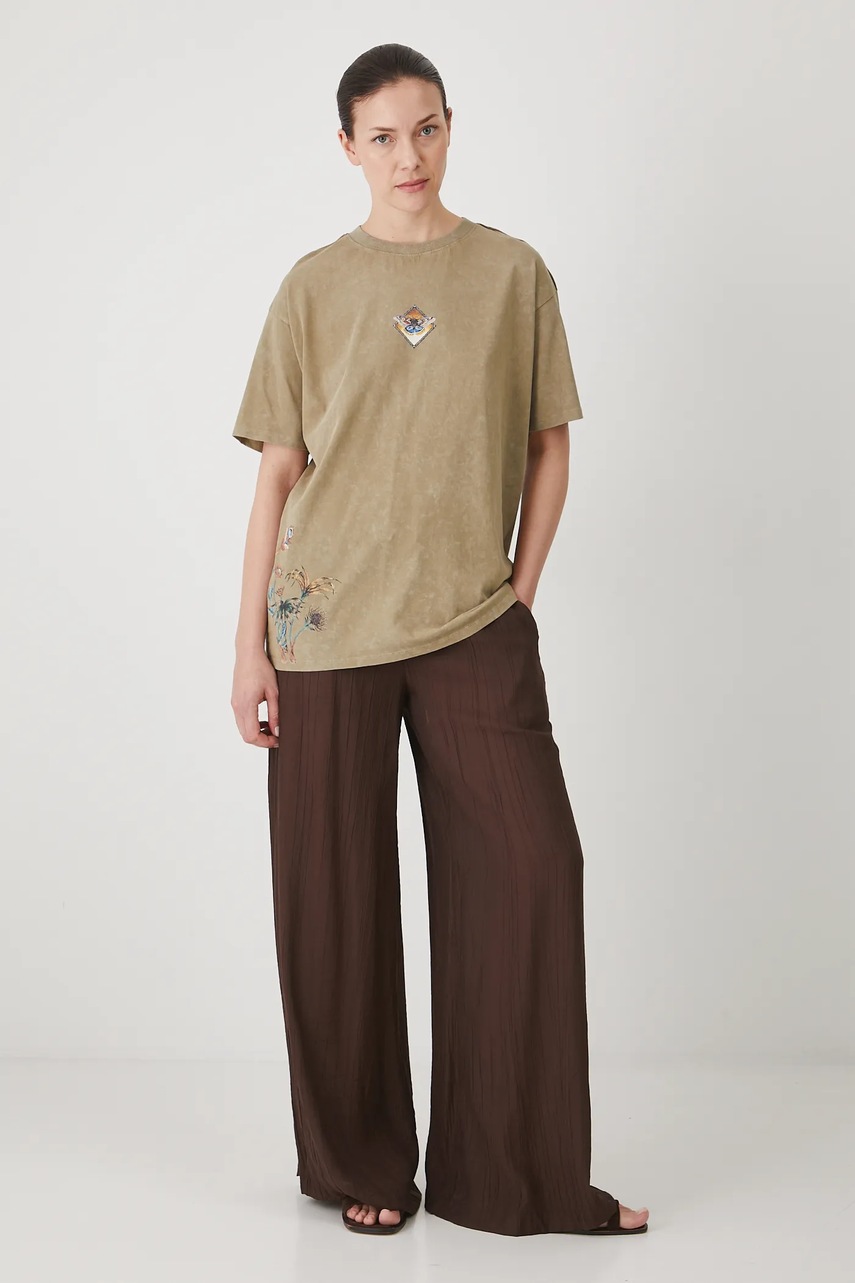 Хлопковая футболка Medicine цвет зелёный