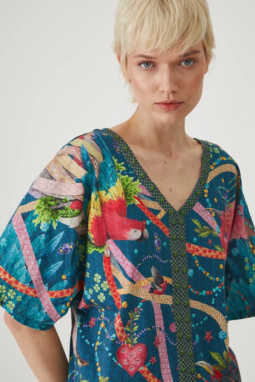 Хлопковая футболка цвет зелёный