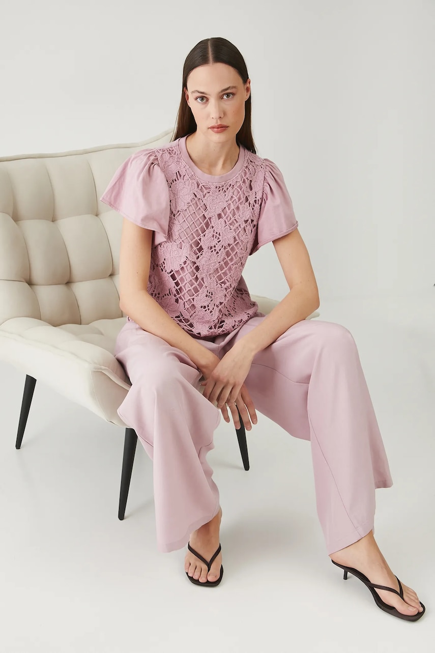 Medicine tricou din bumbac culoarea roz