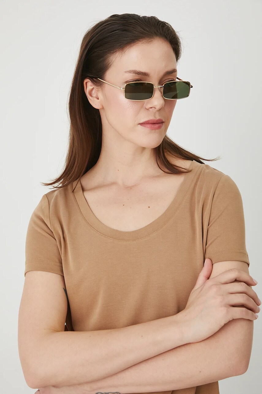 Medicine tricou femei, culoarea bej